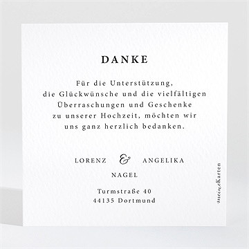 Dankeskarte Hochzeit Herrlich - Vue 2