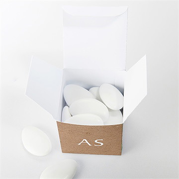 Geschenkbox Hochzeit zierliches laub - Vue 4