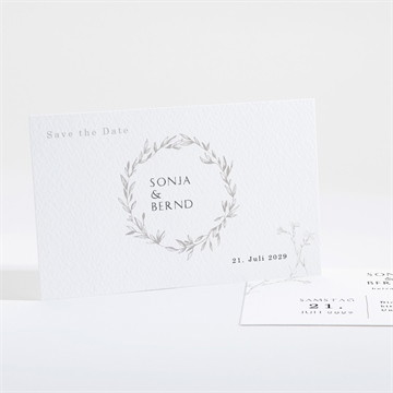 Save the Date Karte einfach geschmückt