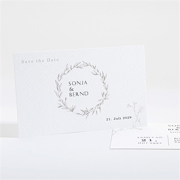 Save the Date Karte einfach geschmückt