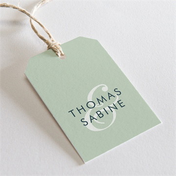 Geschenkanhänger Hochzeit Silberne skizze