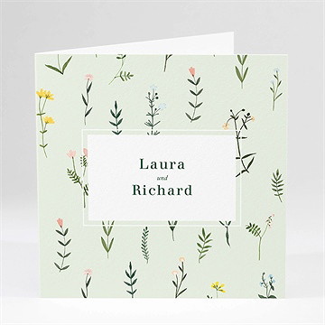 Hochzeitseinladung Frühlingsblumen