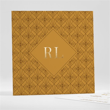 Hochzeitseinladung 100% art deco