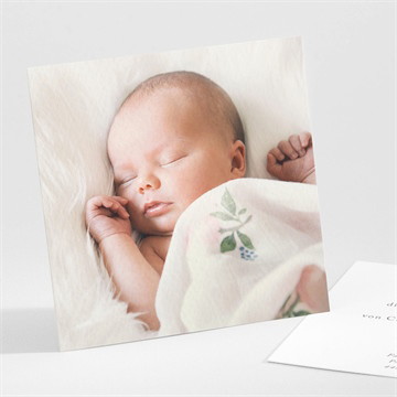 Dankeskarte Geburt 4 fotos
