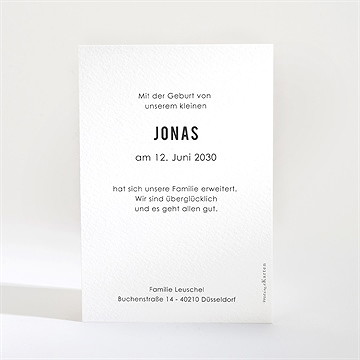 Geburtskarte Happiness - Vue 2