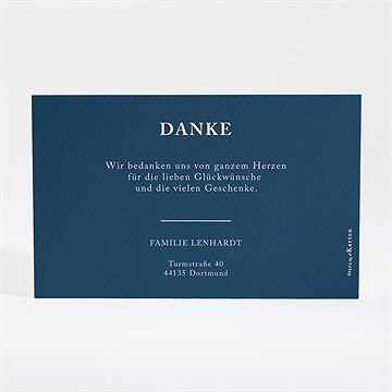 Dankeskarte Geburt Initial Gold - Vue 4