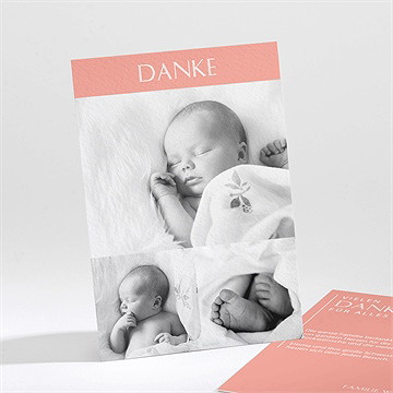 Dankeskarte Geburt Schlicht Und Elegant