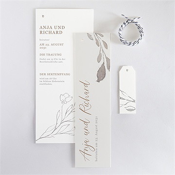 Hochzeitseinladung elegante skizze - Vue 4