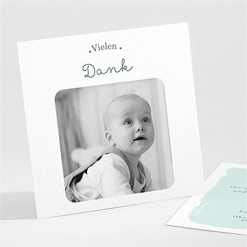 Dankeskarte Geburt Schaukelpferd Junge