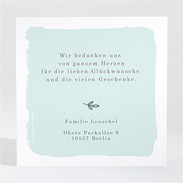 Dankeskarte Geburt Schaukelpferd Junge - Vue 2