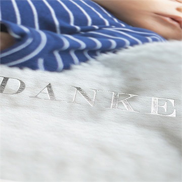 Dankeskarte Geburt Silber Und Aquarell - Vue 2