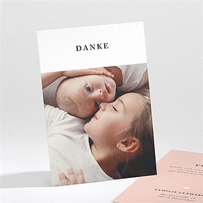 Dankeskarte Geburt ihre geschichte