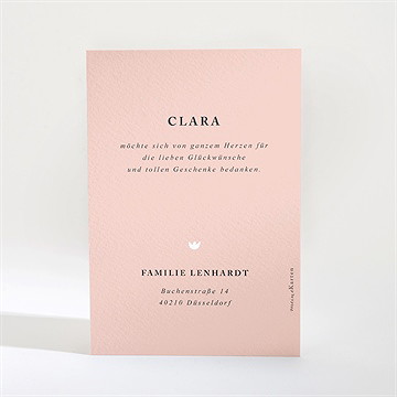 Dankeskarte Geburt Ihre Geschichte - Vue 2