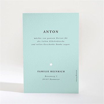 Dankeskarte Geburt Seine Geschichte - Vue 2