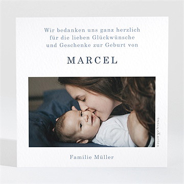 Dankeskarte Geburt Kleiner Matrose - Vue 2