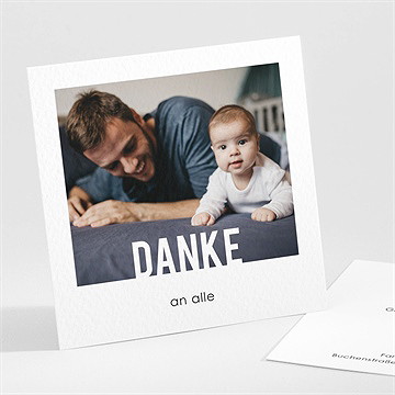 Dankeskarte Geburt happiness