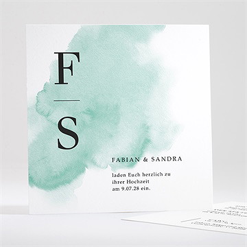 Hochzeitseinladung Pastell Nebel