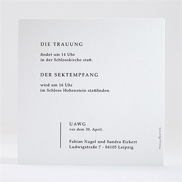 Hochzeitseinladung Pastell Nebel - Vue 2