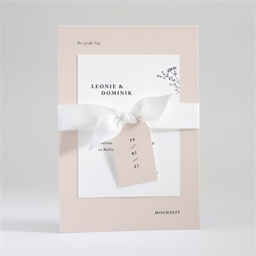 Hochzeitseinladung zartes trio