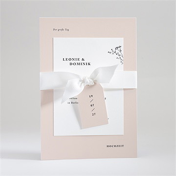 Hochzeitseinladung zartes trio