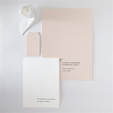 Hochzeitseinladung zartes trio - Vue 5