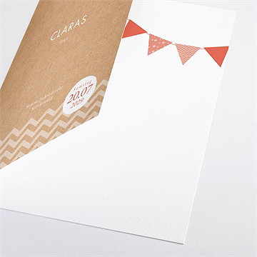 Kirchenheft Taufe rosa girlande - Vue 2