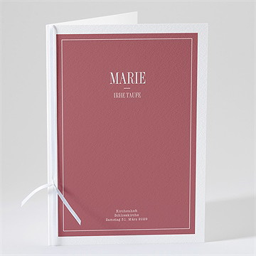 Kirchenheft Taufe polaroid design