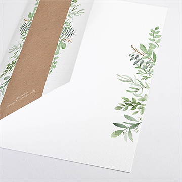 Kirchenheft Taufe kraftpapier und pflanzenmotiv - Vue 2