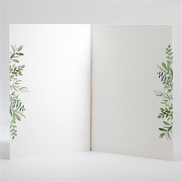 Kirchenheft Taufe kraftpapier und pflanzenmotiv - Vue 3