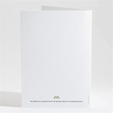 Kirchenheft Taufe kraftpapier und pflanzenmotiv - Vue 4