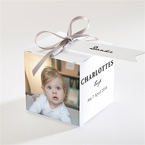 Geschenkbox Taufe miniatur fotos