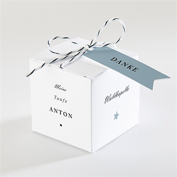 Geschenkbox Taufe kartentrio blau