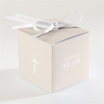 Geschenkbox Taufe kupfer schrift - Vue 2