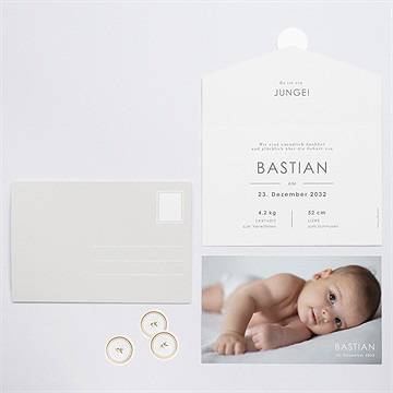 Geburtskarte All In One Surprise - Vue 3