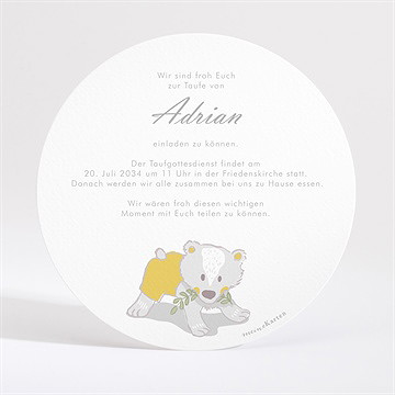 Einladung Taufe teddy - Vue 4
