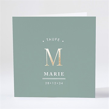 Einladung Taufe Initial