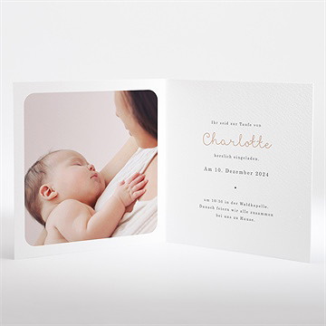 Einladung Taufe Friedenstaube - Vue 2