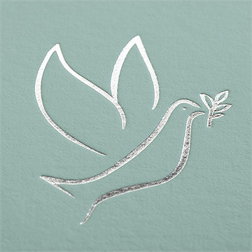 Einladung Taufe Silbertaube - Vue 2