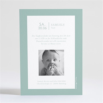 Einladung Taufe Silbertaube - Vue 3