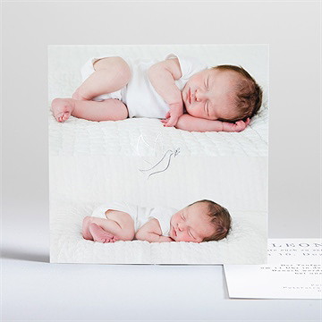 Einladung Taufe Doppeltes Porträt