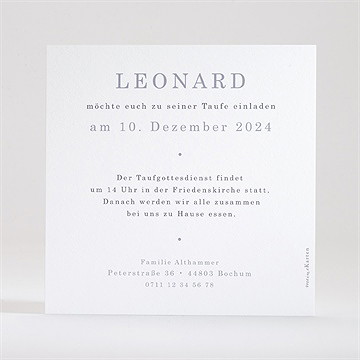 Einladung Taufe Doppeltes Porträt - Vue 3