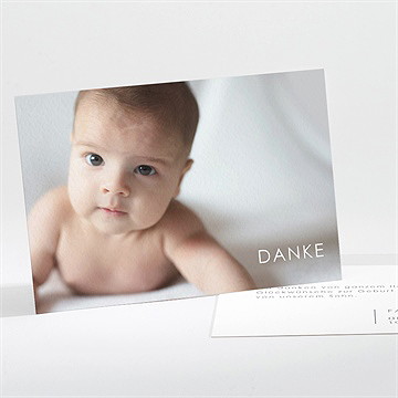 Dankeskarte Geburt All In One Surprise