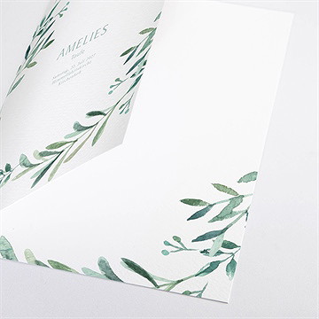 Kirchenheft Taufe runder blumenkranz - Vue 2