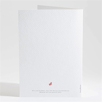 Kirchenheft Taufe Pflanzenschmuck Rot - Vue 4