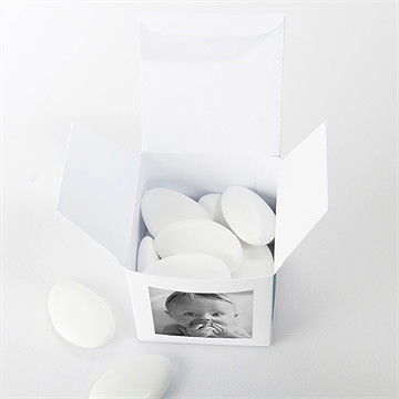 Geschenkbox Taufe silbertaube - Vue 4