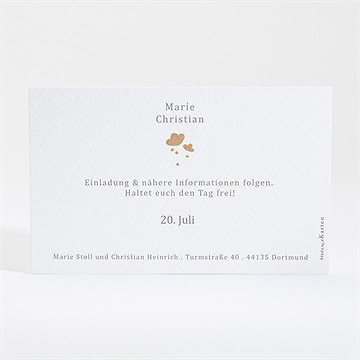 Save The Date Karte Windröschen - Vue 2