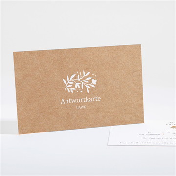 Antwortkarte Hochzeit windröschen