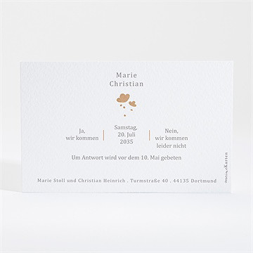 Antwortkarte Hochzeit Windröschen - Vue 2