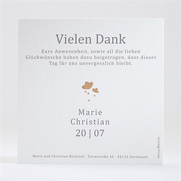 Dankeskarte Hochzeit Windröschen - Vue 2