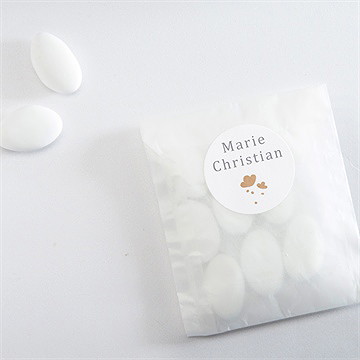 Aufkleber Hochzeit windröschen - Vue 4